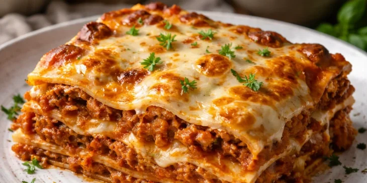 Lasanha tradicional à bolonhesa: o truque simples que evita massa dura