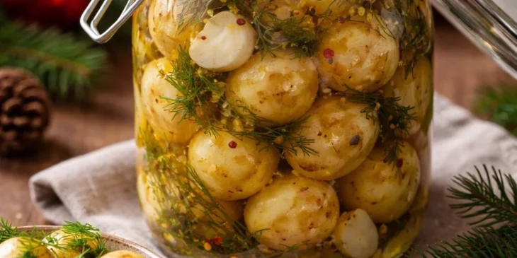 Como fazer batatas em conserva que acabam em segundos no Natal