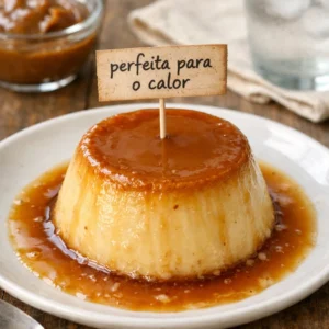 Como fazer flan de doce de leite gelado perfeito para o calor