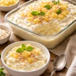 Sobremesa de abacaxi cremosa pronta com poucos ingredientes