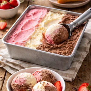 Sorvete napolitano saudável: receita cremosa para o verão