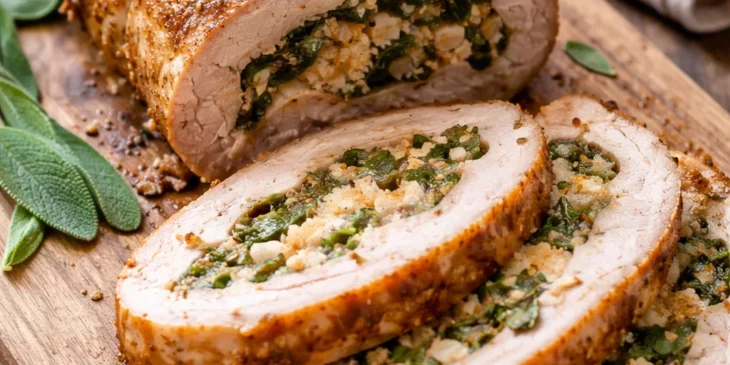 Lombo recheado com sálvia: receita fácil que sempre dá certo
