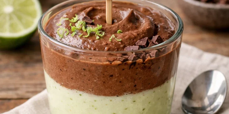 Mousse de chocolate e limão em camadas: sobremesa fácil, cremosa e refrescante