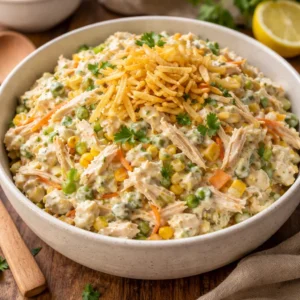 Salpicão de frango cremoso sem maionese: a receita leve que funciona o ano todo