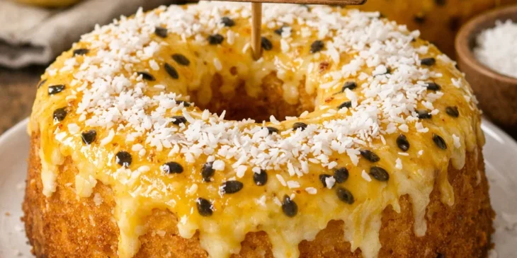 Bolo de maracujá com coco: receita antiga, fácil e impossível de errar