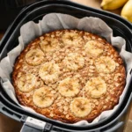 Bolo de banana com aveia na airfryer: receita rápida e perfeita para o café