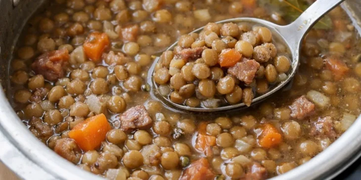 Lentilha na panela de pressão: o tempo certo para não desmanchar