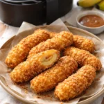 Banana empanada crocante na airfryer: sobremesa fácil e rápida que fica perfeita