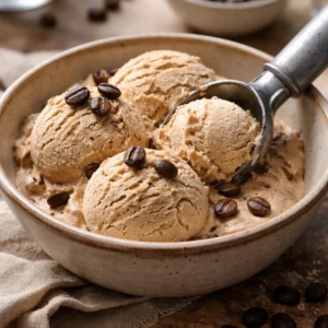 Sorvete de café caseiro: simples, gelado e cheio de sabor