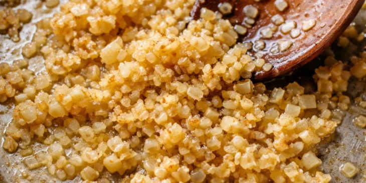 Como deixar o alho dourado sem amargar: truque simples