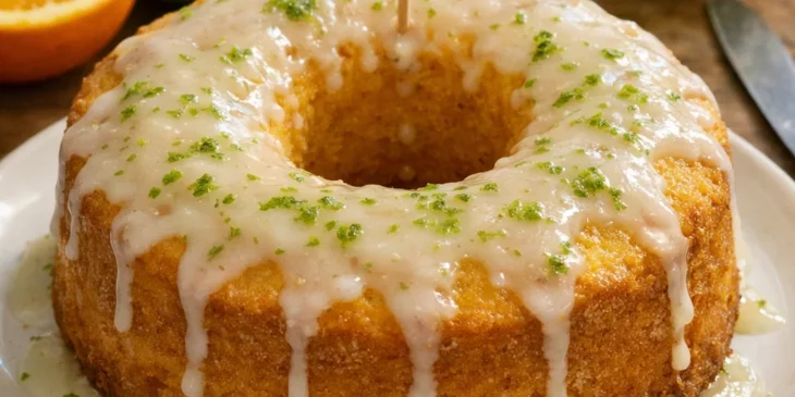 Bolo de laranja com calda de limão: a combinação cítrica de sucesso