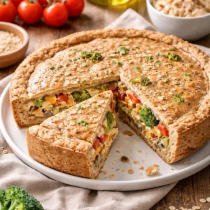 Torta salgada fit para organizar a semana e manter a dieta