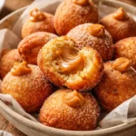Bolinho de chuva com doce de leite perfeito para o café da tarde