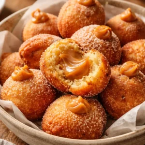 Bolinho de chuva com doce de leite perfeito para o café da tarde