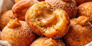 Bolinho de chuva com doce de leite perfeito para o café da tarde