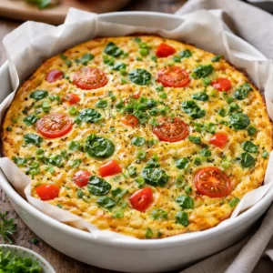 Omelete de legumes assada: saudável e perfeita para a noite