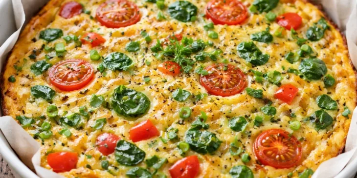 Omelete de legumes assada: saudável e perfeita para a noite