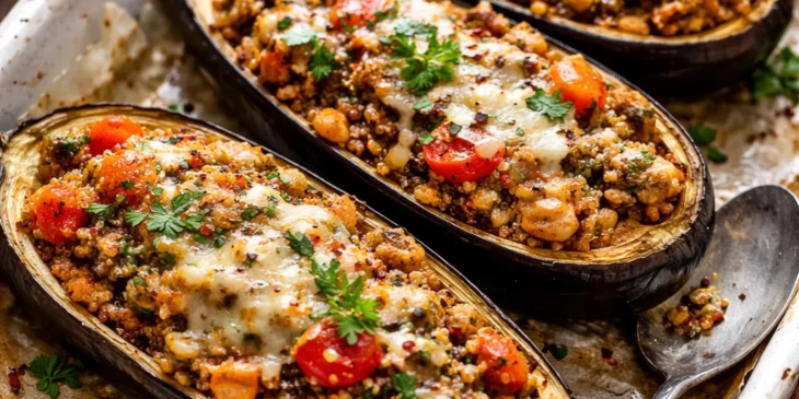 Berinjelas recheadas: prato leve e completo para qualquer refeição