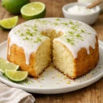 Bolo de limão sem açúcar macio fresco e irresistível