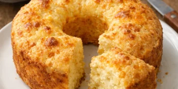 Bolo Pão de Queijo macio e cheio de sabor