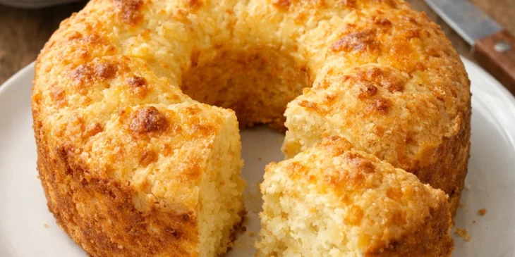 Bolo Pão de Queijo macio e cheio de sabor