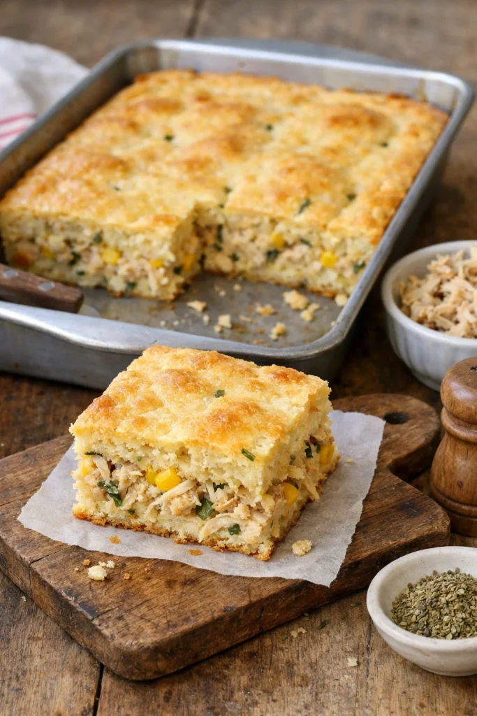 Torta de frango de liquidificador simples com massa leve
