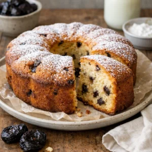 Bolo de iogurte fofinho e macio com ameixa em casa