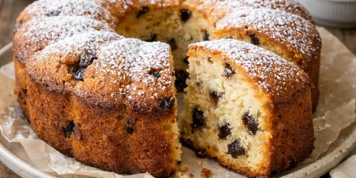 Bolo de iogurte fofinho e macio com ameixa em casa