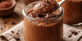 Mousse de chocolate francesa legítima sem creme de leite