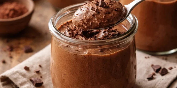 Mousse de chocolate francesa legítima sem creme de leite