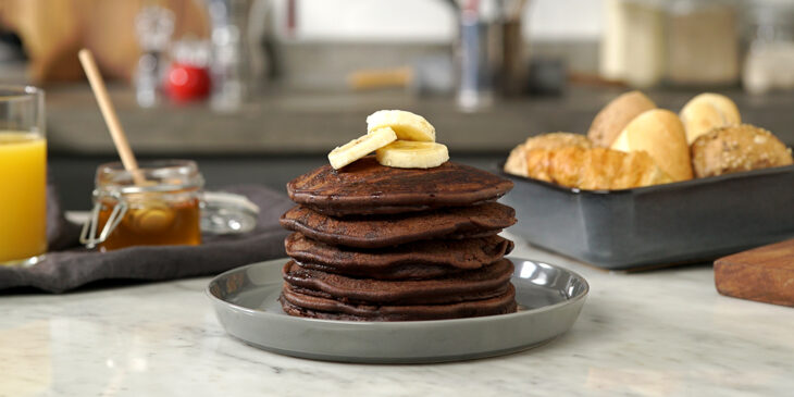 Lanche Rápido: Panqueca Fit de Cacau com apenas 5 ingredientes