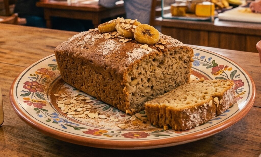 Bolo fit de banana e aveia no liquidificador com poucos pronto em 30 minutos