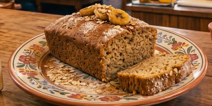 Bolo fit de banana e aveia no liquidificador com poucos pronto em 30 minutos