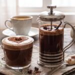 Chocolate quente de cafeteira